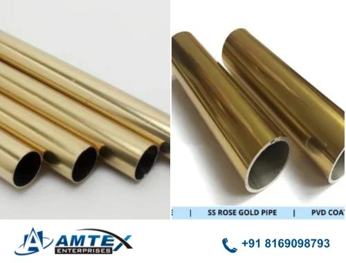 stainless steel gold pipe