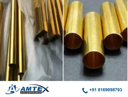 golden stainless pipe